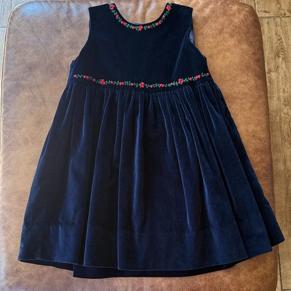 3t navy blue dress Girls Christmas Dress Audrey Dress main image 1